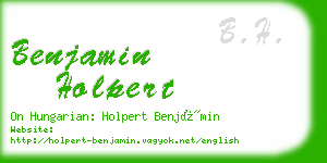 benjamin holpert business card
